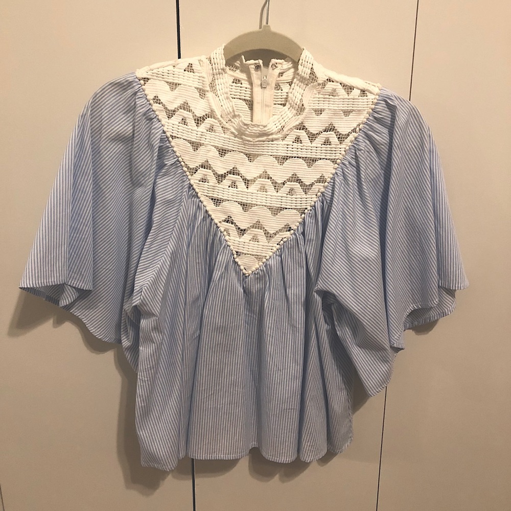 Blue/white shirt